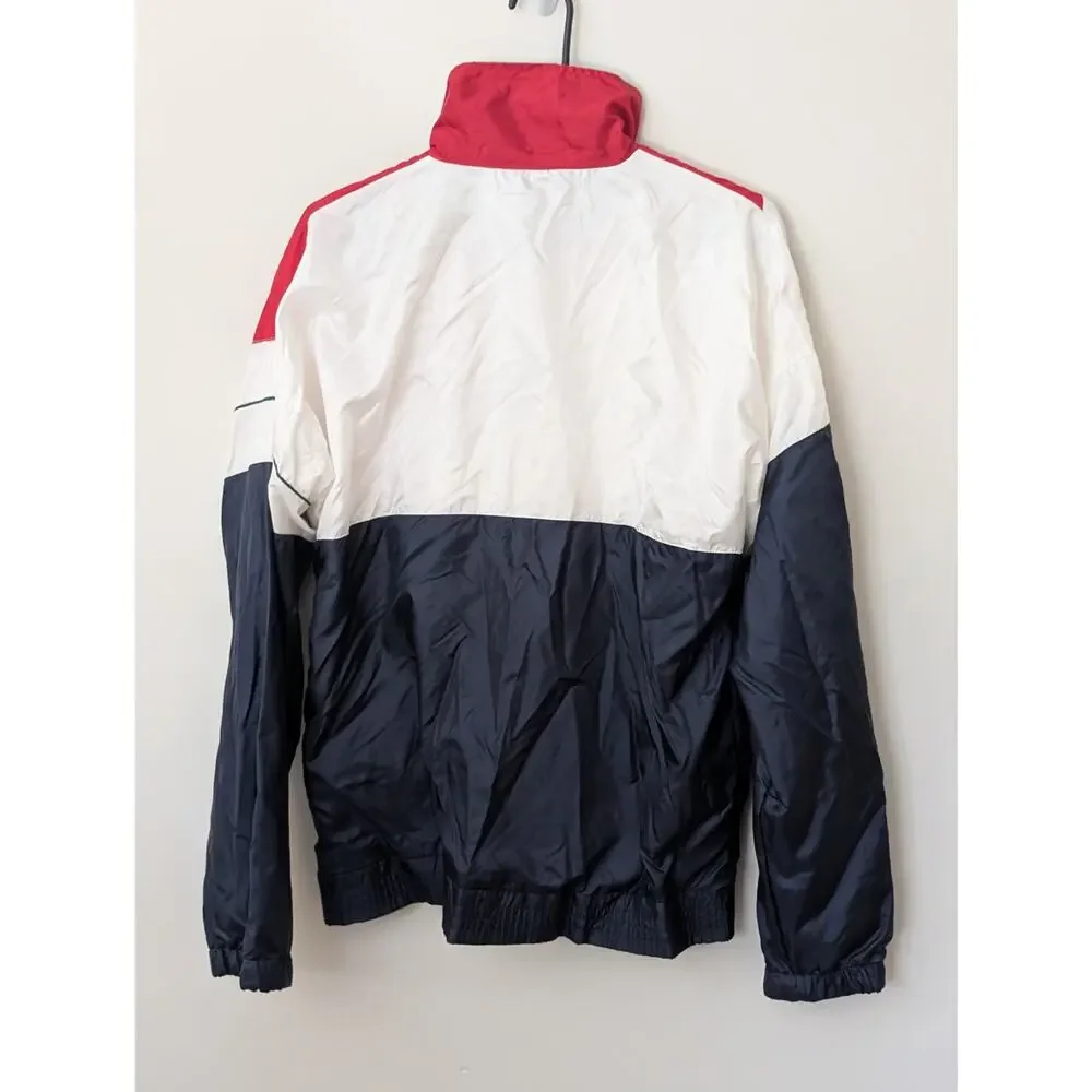 Vtg 90s Fred Perry Colorblock Track Jacket - Navy Red White - Men's M - Unisex - Picture 6 of 16